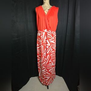 Extra Touch Red Maxi Dress